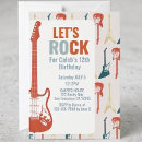 Recherche de rock and roll anniversaire invitations Guitare