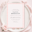 Recherche de gingham invitations Pour elle
