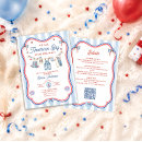 Recherche de tout américain invitations Rouge blanc et dû