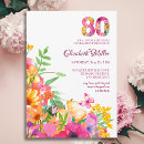 Suche nach 80 mit blumen geburtstag einladungen Achtzigste