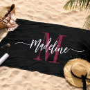 Recherche de bridal party serviettes de plage Monogramme