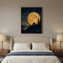 Recherche de lune art De pendaison de crémaillère
