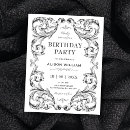 Recherche de gothique anniversaire invitations Vintage