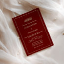 Recherche de bordeaux et or mariage invitations Couple
