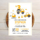 Recherche de chantier invitations Excavatrice