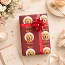 Recherche de doré papier cadeau Chien