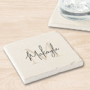Recherche de lettres calligraphie dessous de verres Moderne