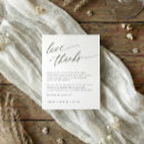 Recherche de table remerciements cartes De