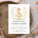 Recherche de fées invitations Baby girl