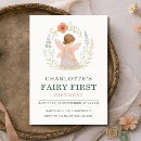 Recherche de fées invitations Baby girl