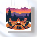 Suche nach lagerfeuer poster Sonnenuntergang