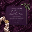 Recherche de couleur prune invitations Moderne