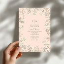 Recherche de fleurs de pêche invitations Monogramme
