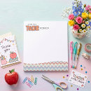 Recherche de motif mignon blocsnotes Teacher