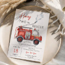 Recherche de camion de pompiers rouge invitations Boy
