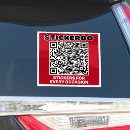 Recherche de qr code voiture autocollants Marketing