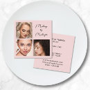 Recherche de de maquillage cartes visite Rose pâle