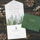 Recherche de vert sapin mariage invitations Rustique