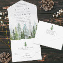 Recherche de vert sapin mariage invitations Rustique