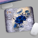 Recherche de rose foncé tapis souris Monogramme