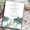 Recherche de de lac de montagne mariage invitations Bord du lac