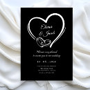 Suche nach hochzeitspaar einladungen Minimalistisch