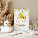 Recherche de bee baby shower invitations Rayures