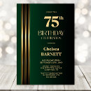 Recherche de de 75 ans invitations Vert