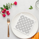 Recherche de de point de polka serviettes Gris