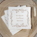Recherche de vintages mariage serviettes Élégant