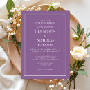 Recherche de lilas mariage invitations Minimaliste