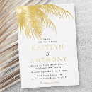 Recherche de palmier mariage invitations Feuilles de palmier