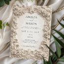 Recherche de floral baroque français invitations Couple