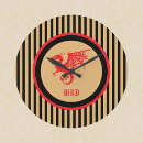 Suche nach drachen wanduhren Rot
