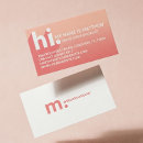 Recherche de diagonal cartes visite Monogramme