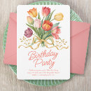 Recherche de tulipes anniversaire invitations Printemps