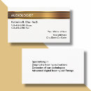 Recherche de audiologist cartes visite Audiologie