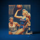 Recherche de basket ball puzzles Rétro