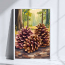 Suche nach zapfen poster Aquarell
