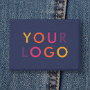 Recherche de et bleu badges Minimaliste