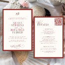 Recherche de rouge et ivoire invitations Pour tous