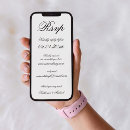 Recherche de réponse mariage invitations Minimaliste