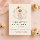 Recherche de fées invitations Baby girl