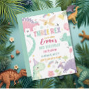Recherche de three rex invitations Girl