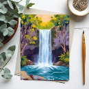 Recherche de paysage de cascade cartes postales Forêt