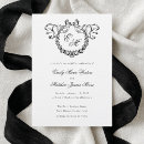 Recherche de couronne vintage invitations Monogramme