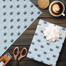 Recherche de hippopotame papier cadeau Bleu