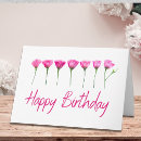 Recherche de florale rose vœux cartes D'anniversaire féminine