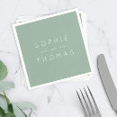 Recherche de vert mariage serviettes Minimaliste