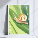 Suche nach schnecken poster Aquarell